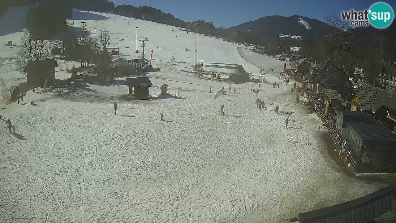 SKI Kranjska Gora webcam – Spiaggia – Piste Kekec e Mojca