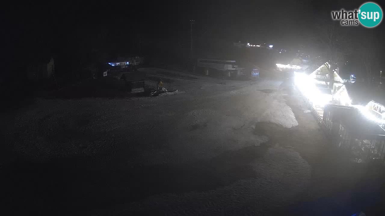 Kranjska Gora kamera Plaža – center dogajanja