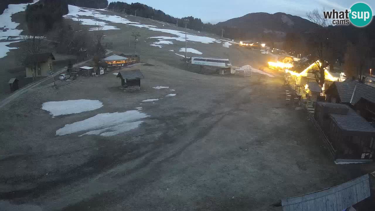 SKI Kranjska Gora webcam – Spiaggia – Piste Kekec e Mojca