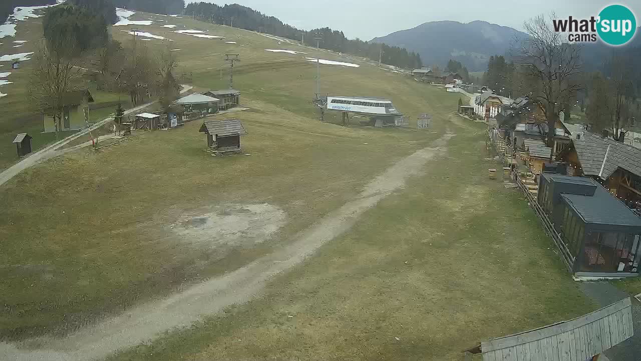 Kranjska Gora kamera Plaža – center dogajanja