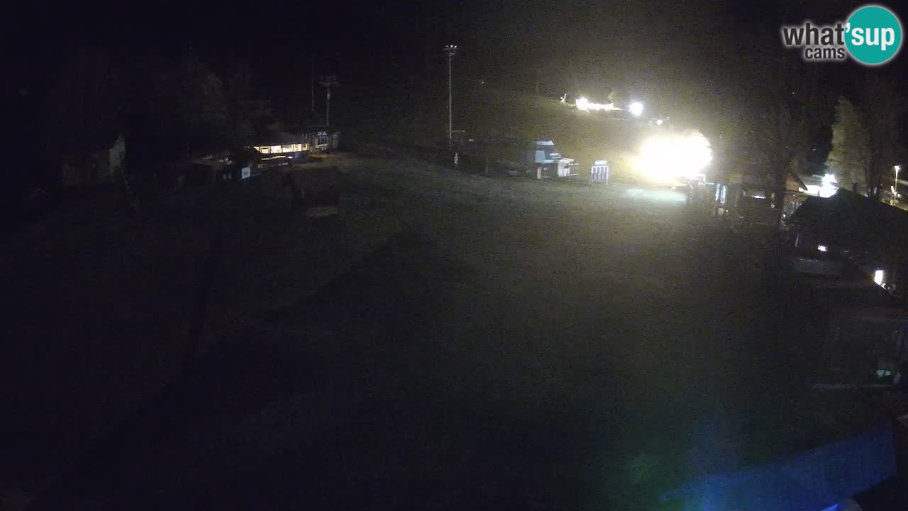 Kranjska Gora kamera Plaža – center dogajanja