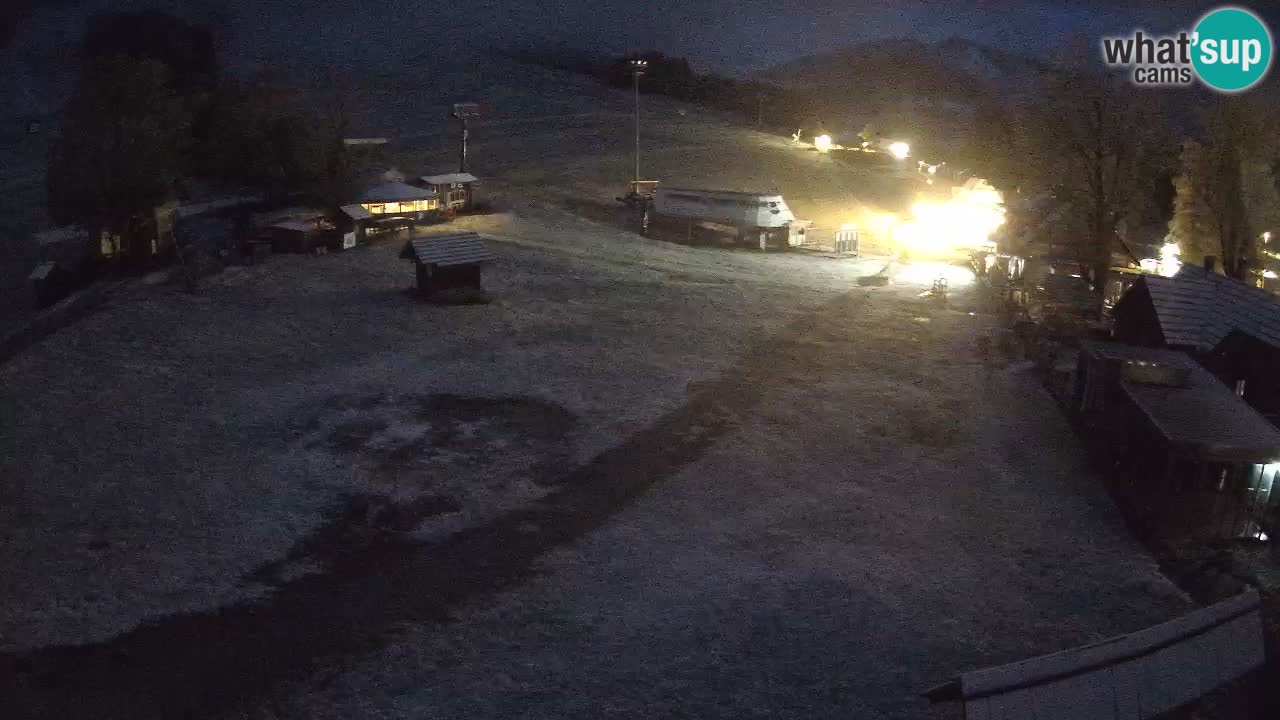 SKI Kranjska Gora webcam – Spiaggia – Piste Kekec e Mojca