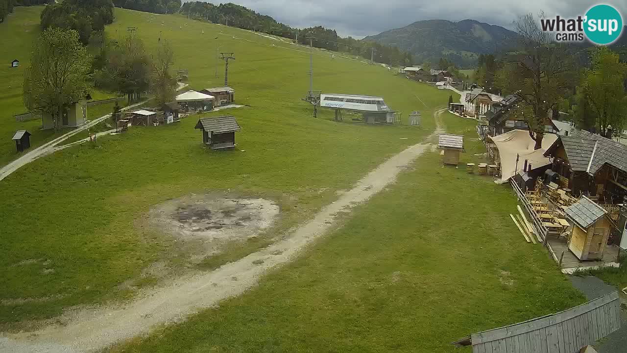 Kranjska Gora kamera Plaža – center dogajanja