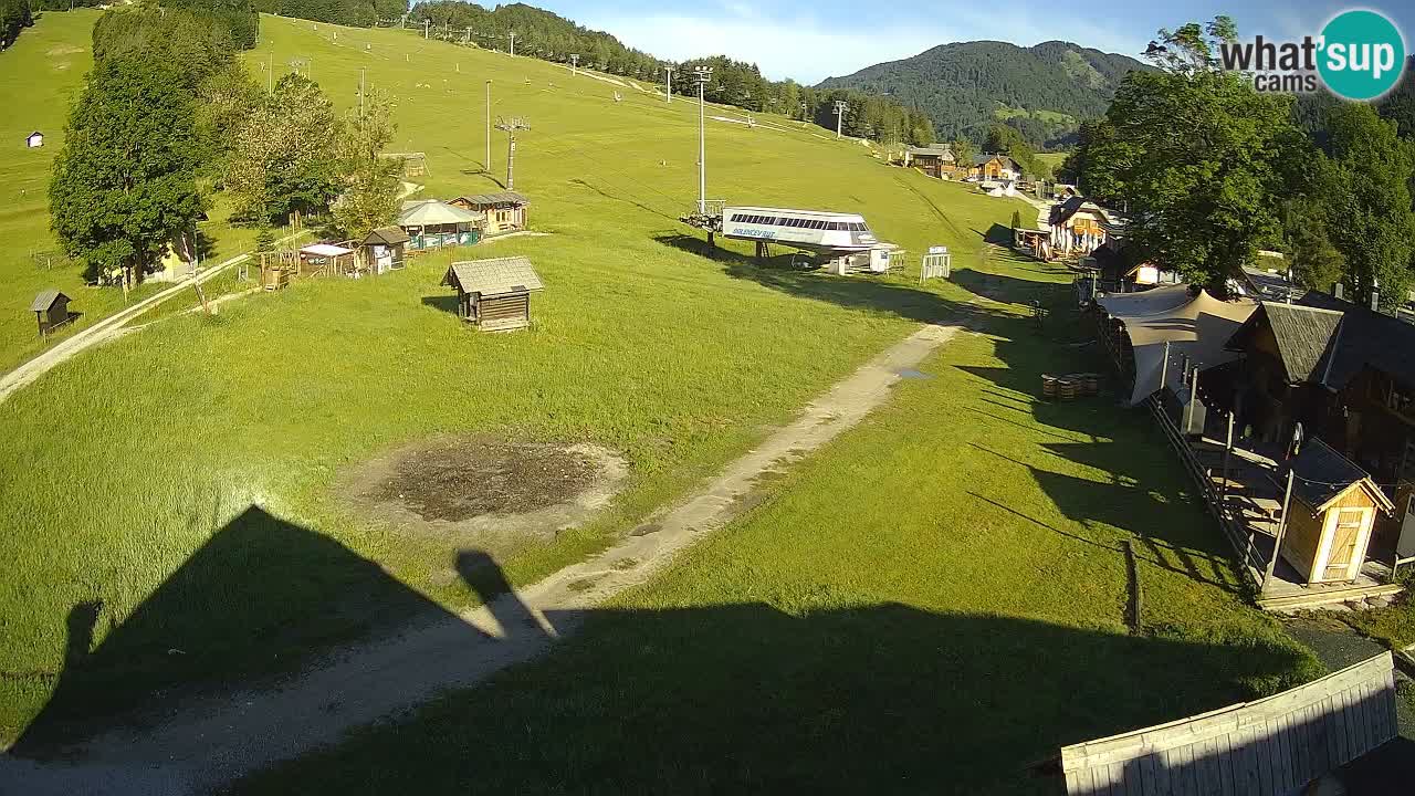 SKI Kranjska Gora webcam – Spiaggia – Piste Kekec e Mojca