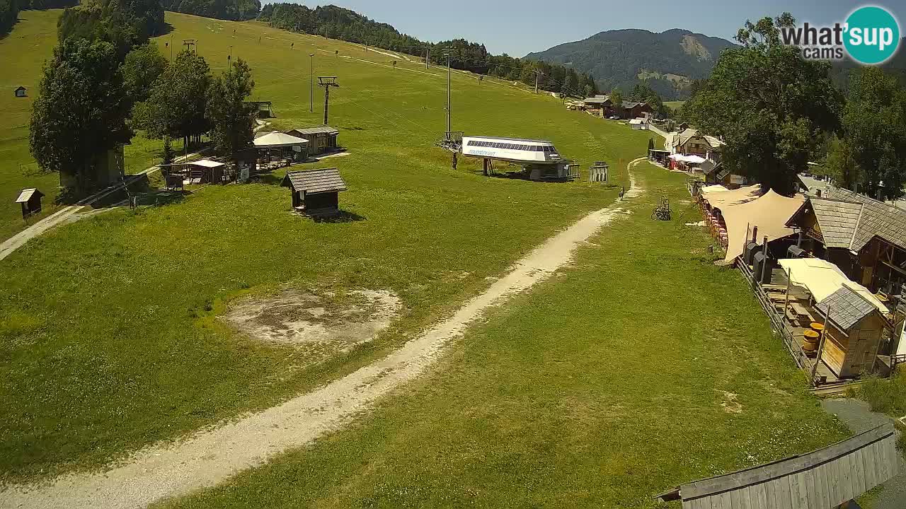 Kranjska Gora kamera Plaža – center dogajanja