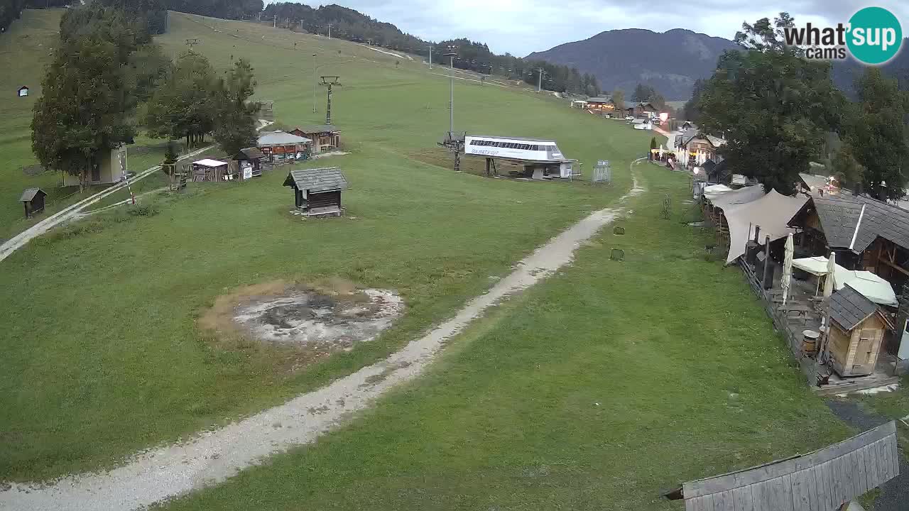 Kranjska Gora kamera Plaža – center dogajanja