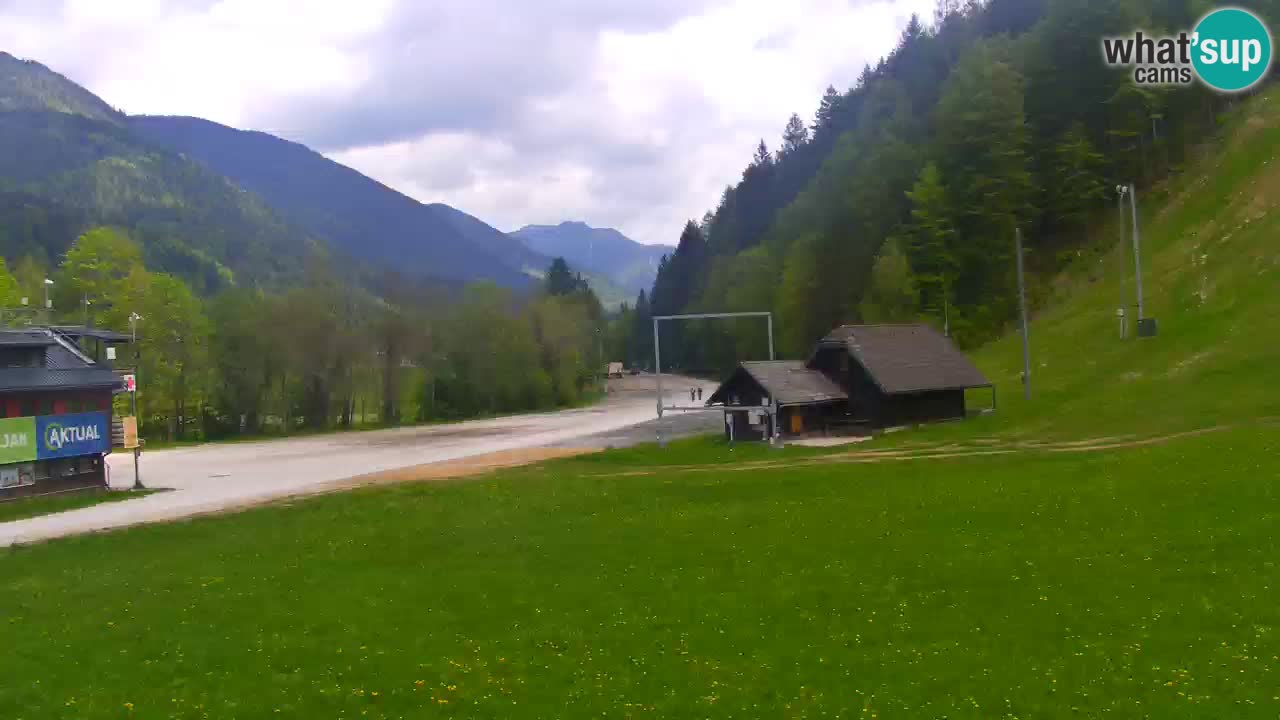 Spletna kamera Podkoren / Kranjska Gora – Poligon in ciljna strmina
