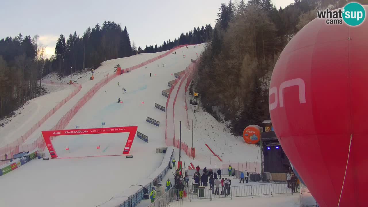 Podkoren Webcam Kranjska Gora | Finish of Giant slalom