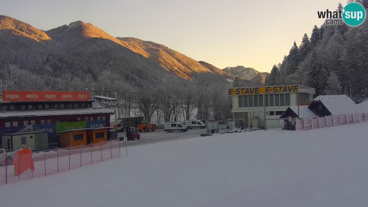 Podkoren / Kranjska Gora – Arrivee slalom géant