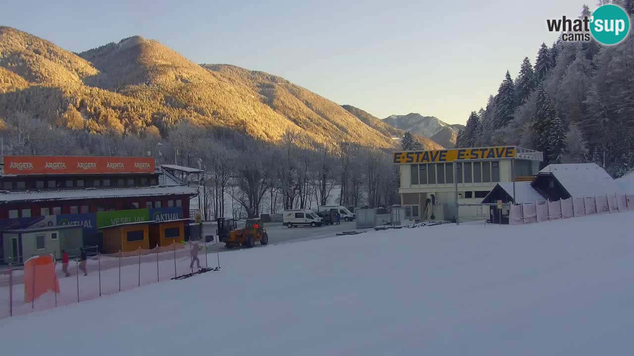 Podkoren / Kranjska Gora – Arrivee slalom géant