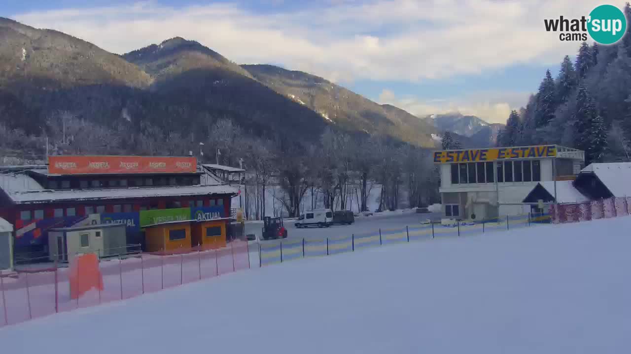 Podkoren Webcam Kranjska Gora | Finish of Giant slalom