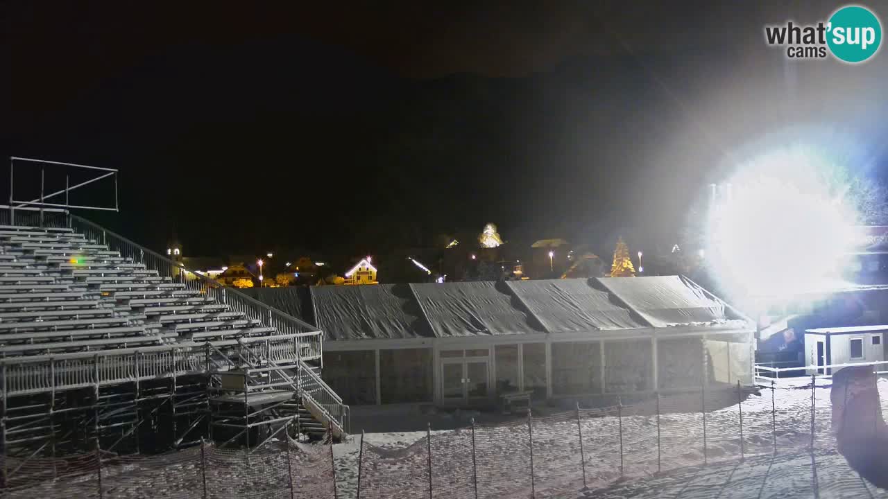 Podkoren Webcam Kranjska Gora | Finish of Giant slalom