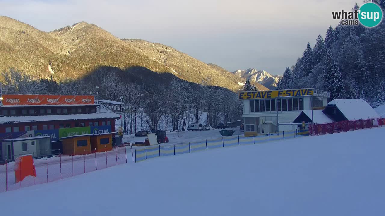 Podkoren / Kranjska Gora – Arrivee slalom géant