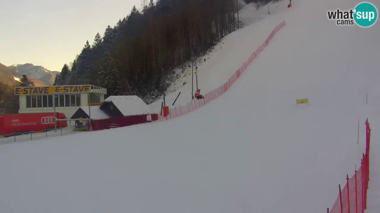 Podkoren / Kranjska Gora – Arrivee slalom géant