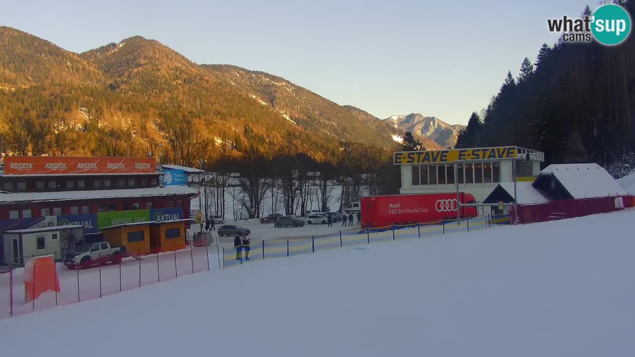 Podkoren Webcam Kranjska Gora | Finish of Giant slalom