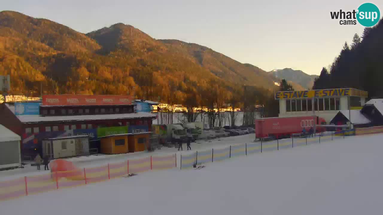 Podkoren Webcam Kranjska Gora | Finish of Giant slalom