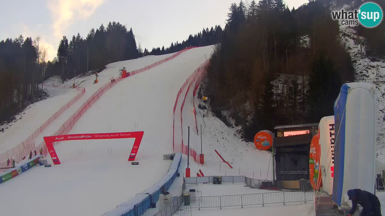 Podkoren Webcam Kranjska Gora | Finish of Giant slalom