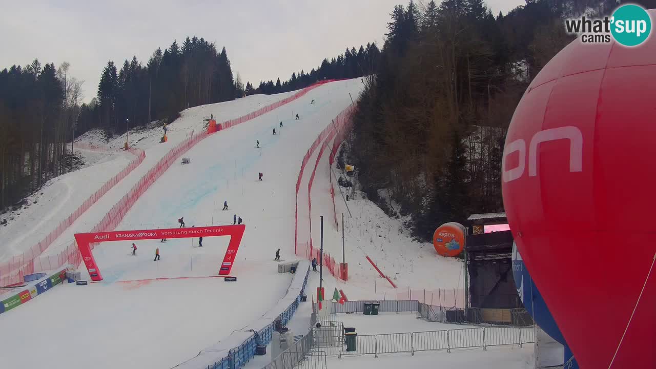 Podkoren Webcam Kranjska Gora | Finish of Giant slalom