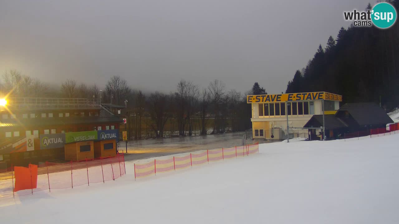 Podkoren / Kranjska Gora – Arrivee slalom géant