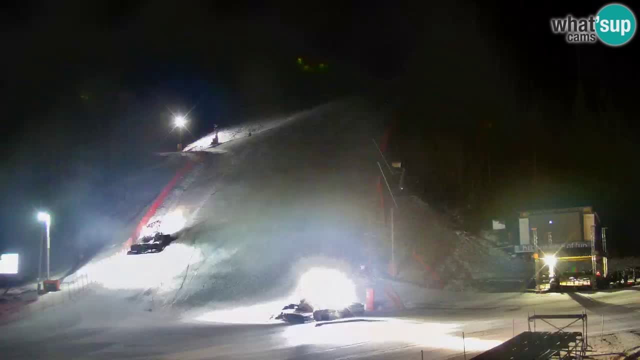 Podkoren Webcam Kranjska Gora | Finish of Giant slalom