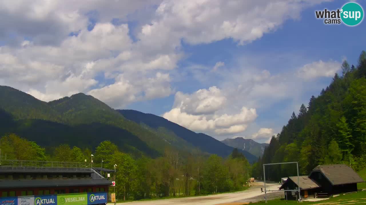 Spletna kamera Podkoren / Kranjska Gora – Poligon in ciljna strmina
