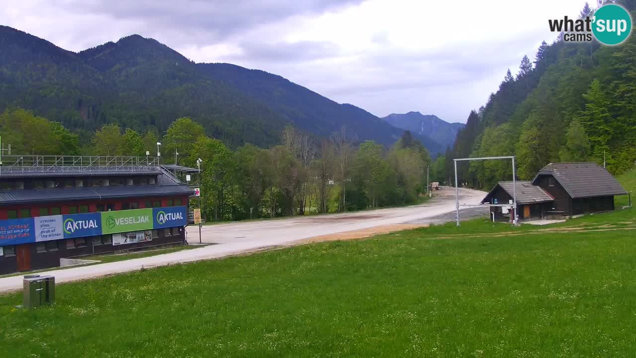 Spletna kamera Podkoren / Kranjska Gora – Poligon in ciljna strmina