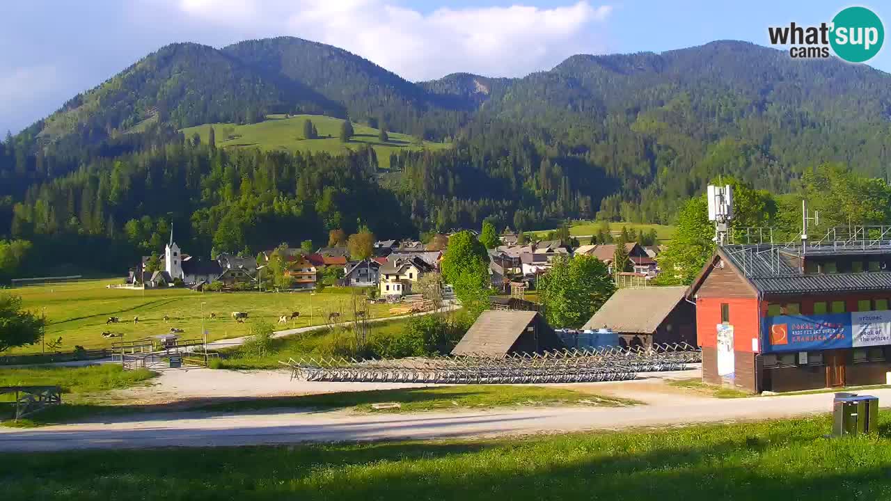 Spletna kamera Podkoren / Kranjska Gora – Poligon in ciljna strmina