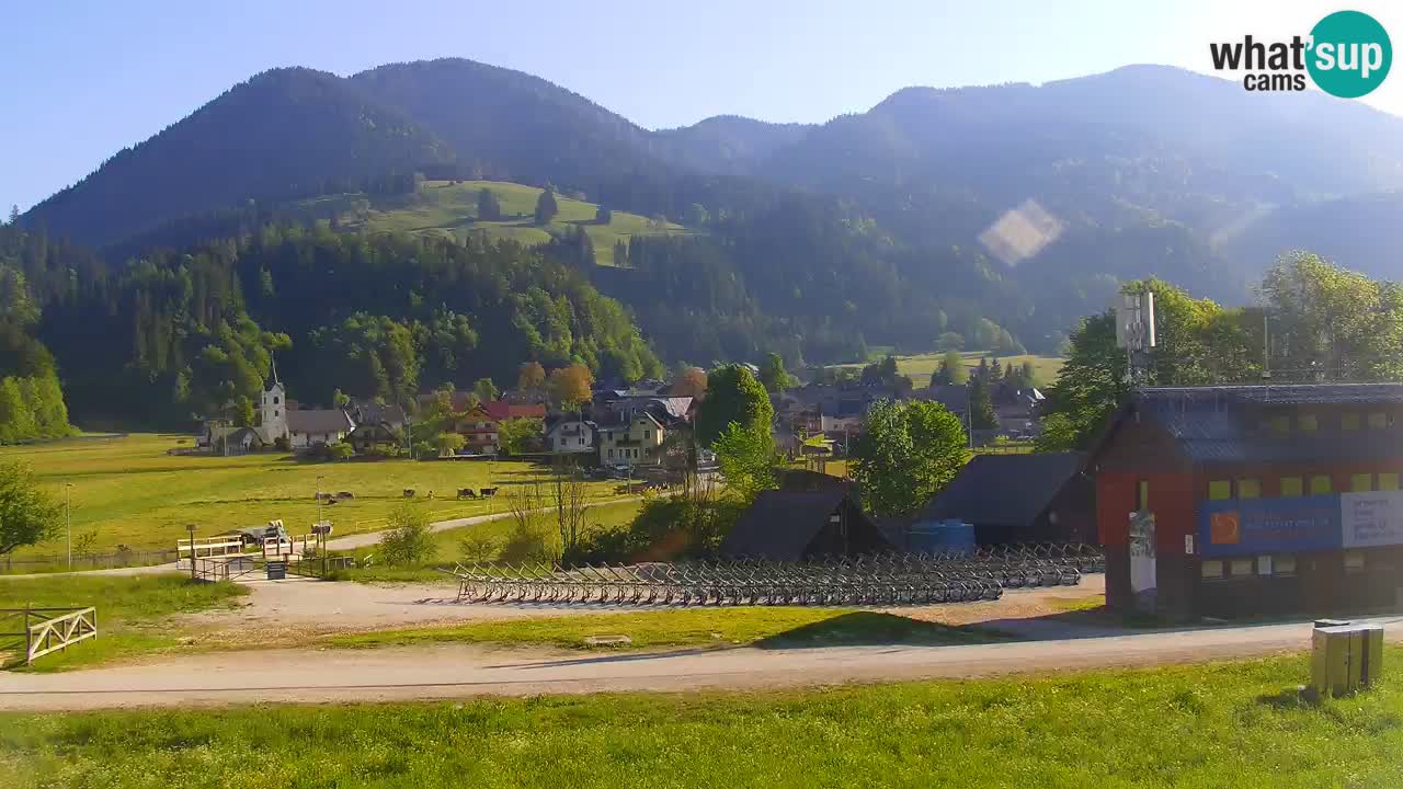 Spletna kamera Podkoren / Kranjska Gora – Poligon in ciljna strmina