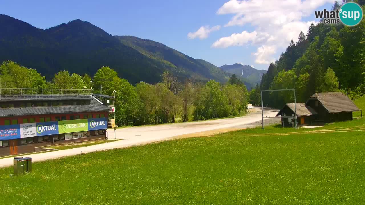 Spletna kamera Podkoren / Kranjska Gora – Poligon in ciljna strmina