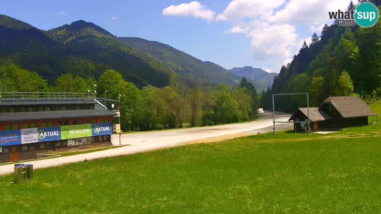 Spletna kamera Podkoren / Kranjska Gora – Poligon in ciljna strmina