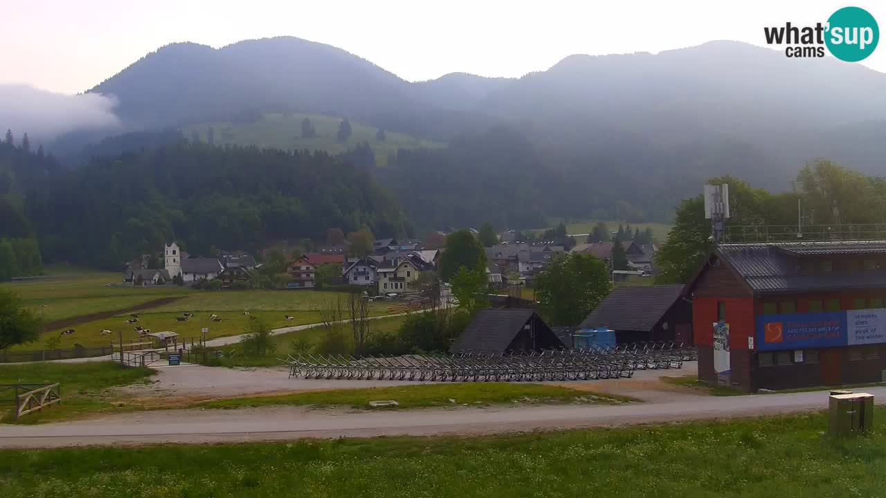 Spletna kamera Podkoren / Kranjska Gora – Poligon in ciljna strmina