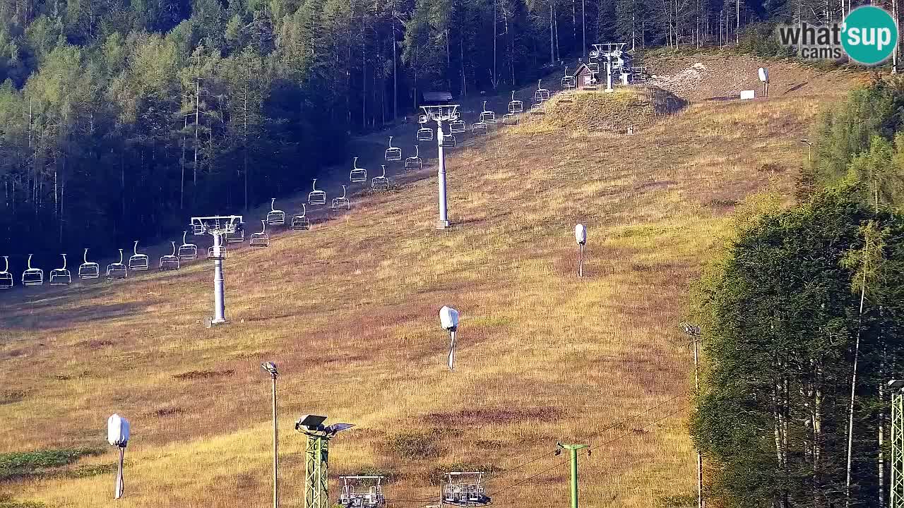 Webcam Kranjska Gora SKI – panoramica Piste centrali