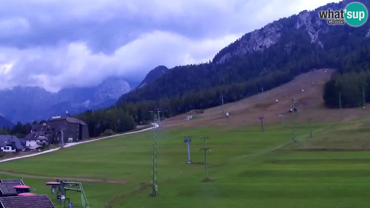 Webcam Kranjska Gora SKI – panoramica Piste centrali