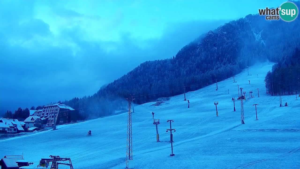 Webcam Kranjska Gora SKI – panoramica Piste centrali