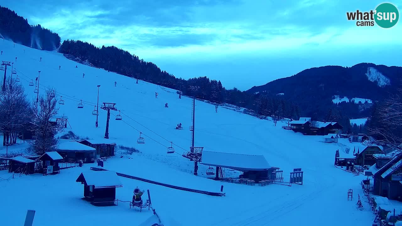 Webcam Kranjska Gora SKI – panoramica Piste centrali