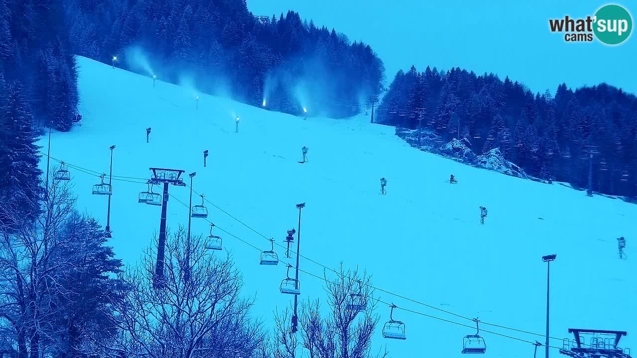 Webcam Kranjska Gora SKI – panoramica Piste centrali