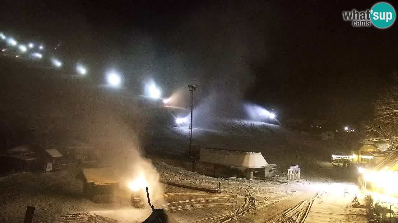 Webcam Kranjska Gora SKI – panoramica Piste centrali