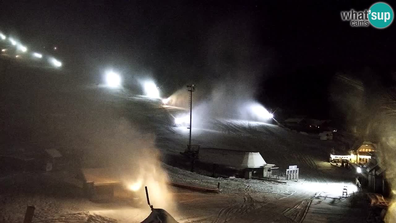 Webcam Kranjska Gora SKI – panoramica Piste centrali