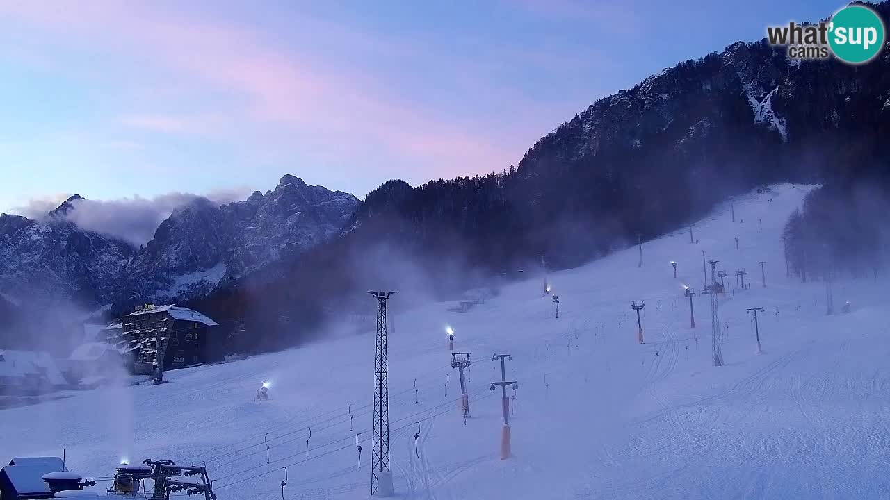 Webcam Kranjska Gora SKI – panoramica Piste centrali