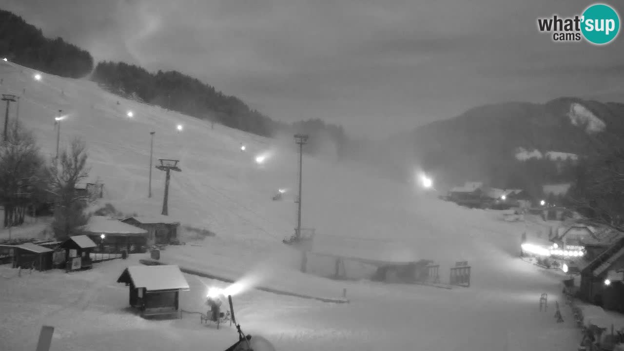 Webcam Kranjska Gora SKI – panoramica Piste centrali