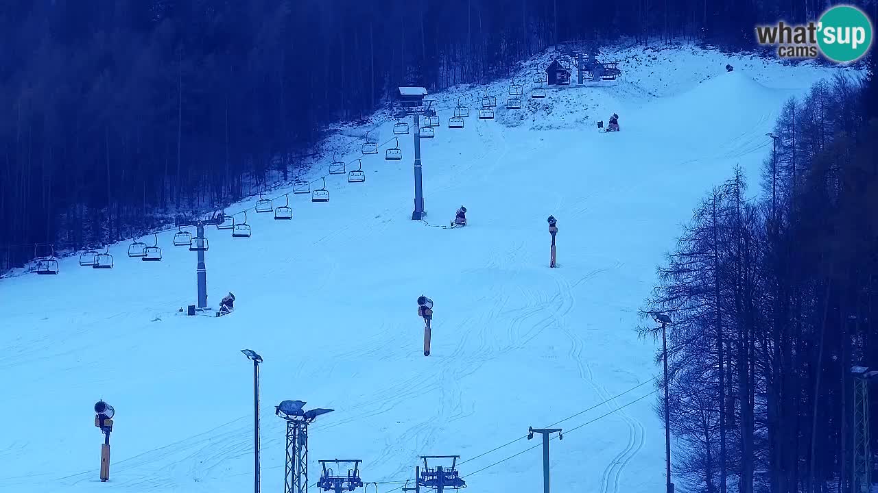 Webcam Kranjska Gora SKI – panoramica Piste centrali