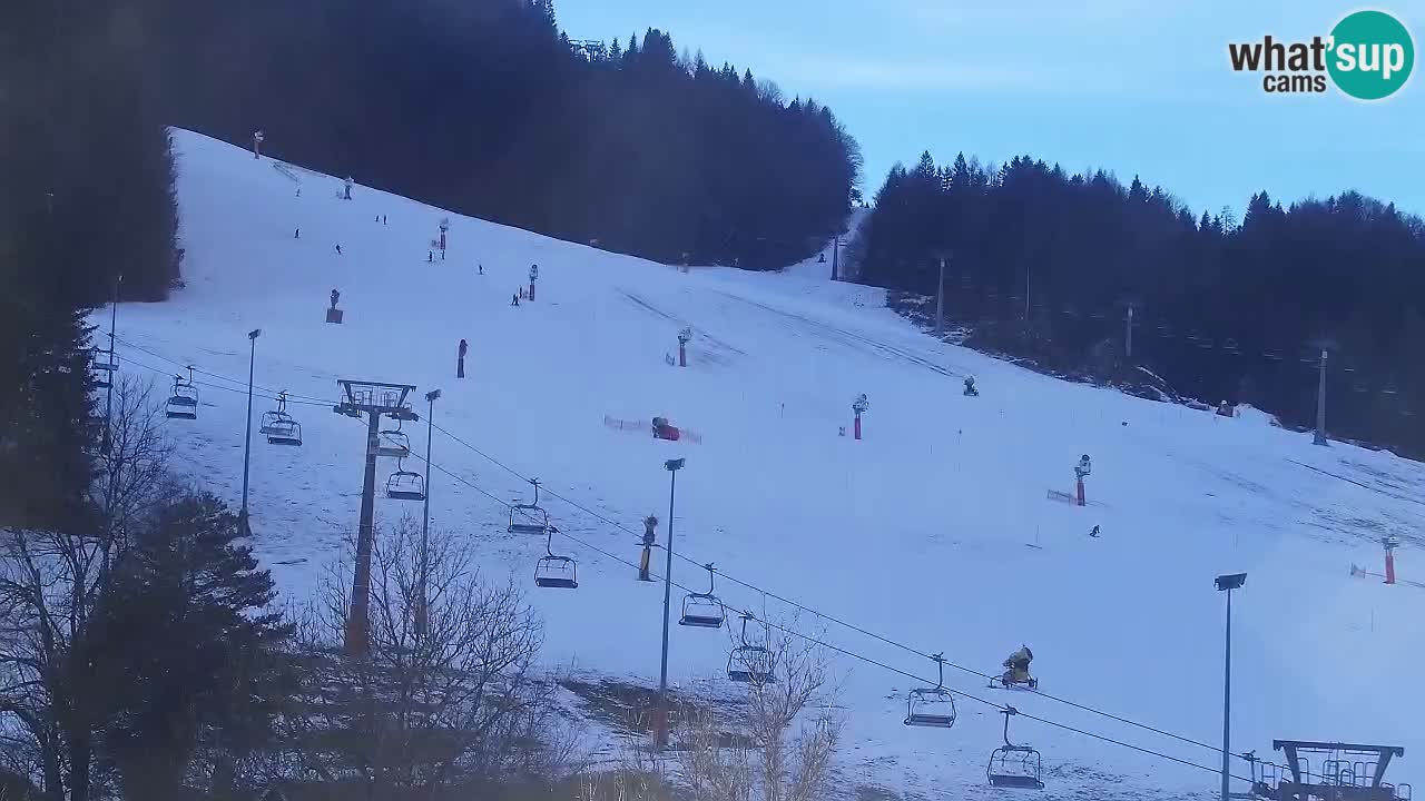 Webcam Kranjska Gora SKI – panoramica Piste centrali