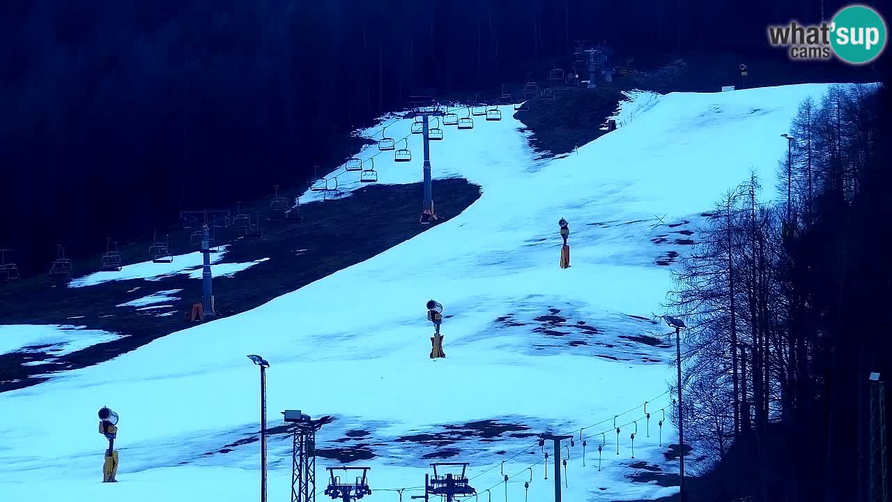 Webcam Kranjska Gora SKI – panoramica Piste centrali