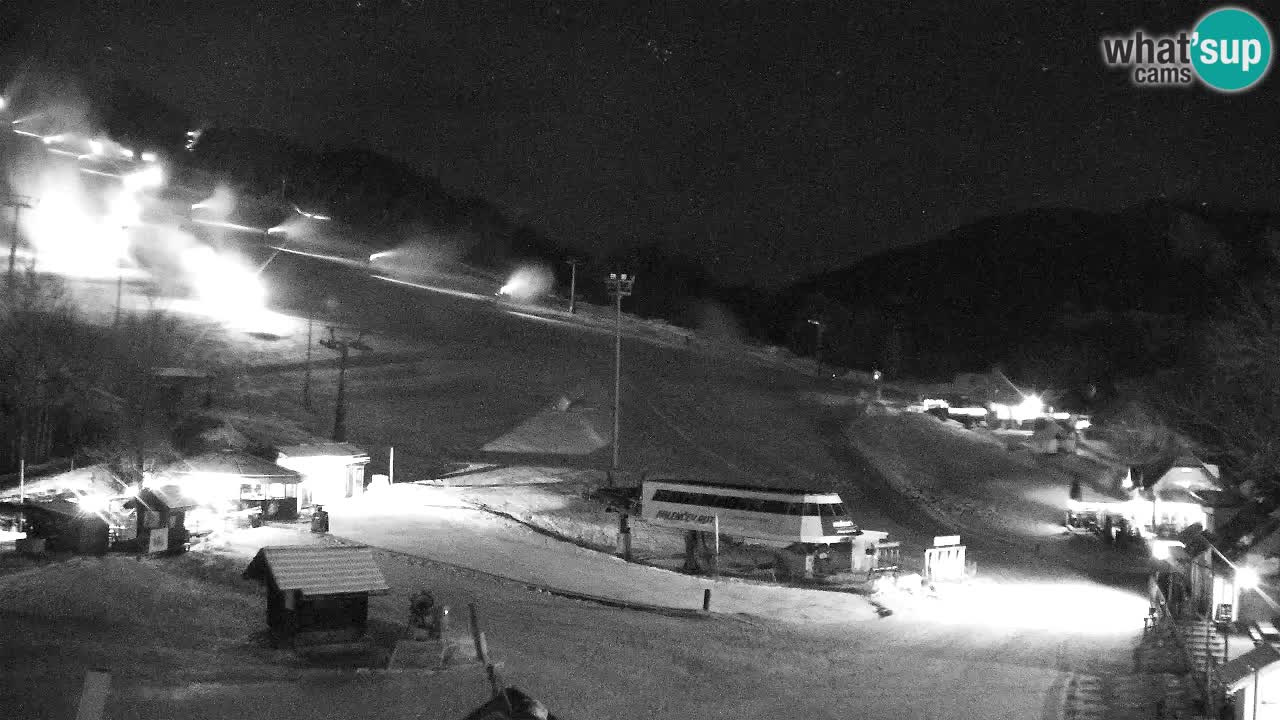 Webcam Kranjska Gora SKI – panoramica Piste centrali