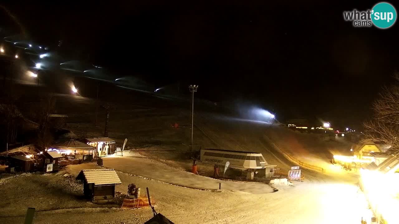 Webcam Kranjska Gora SKI – panoramica Piste centrali