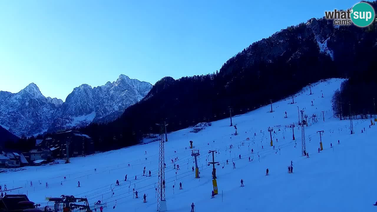 Webcam Kranjska Gora SKI – panoramica Piste centrali