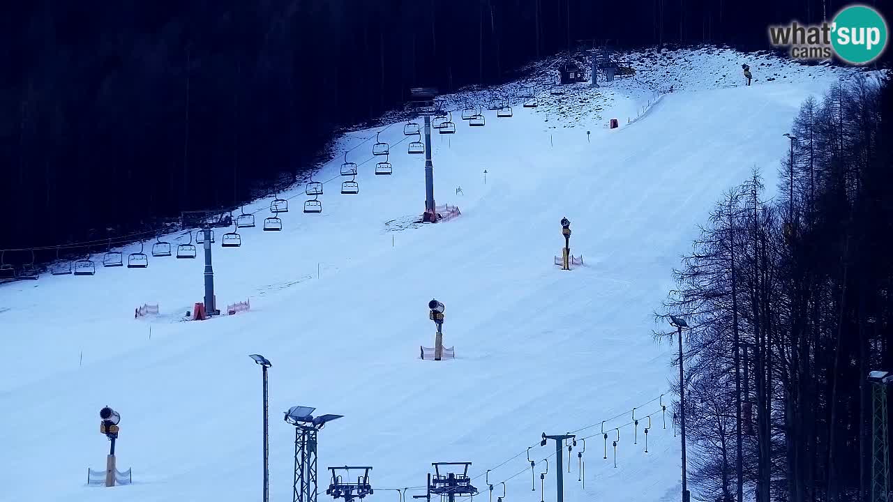 Webcam Kranjska Gora SKI – panoramica Piste centrali