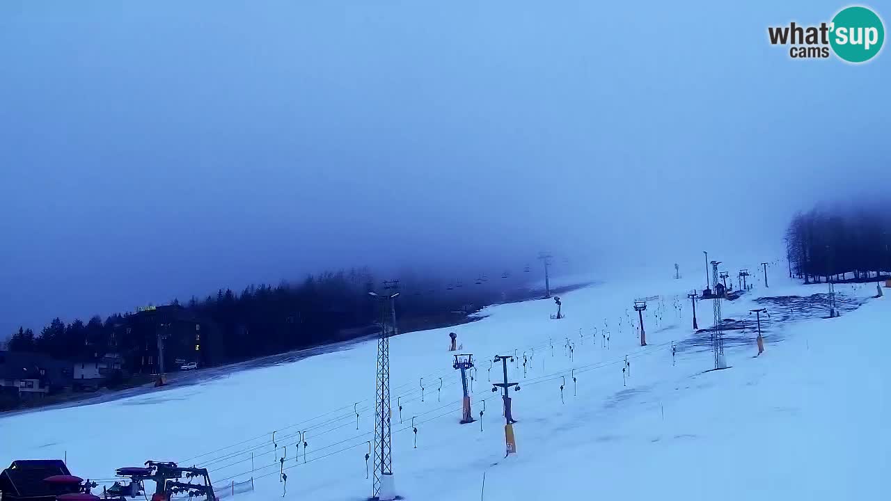 Webcam Kranjska Gora SKI – panoramica Piste centrali