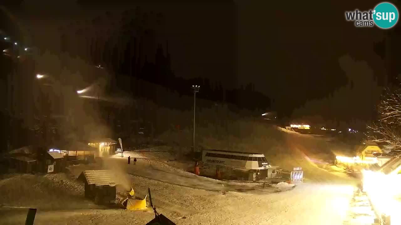 Webcam Kranjska Gora SKI – panoramica Piste centrali