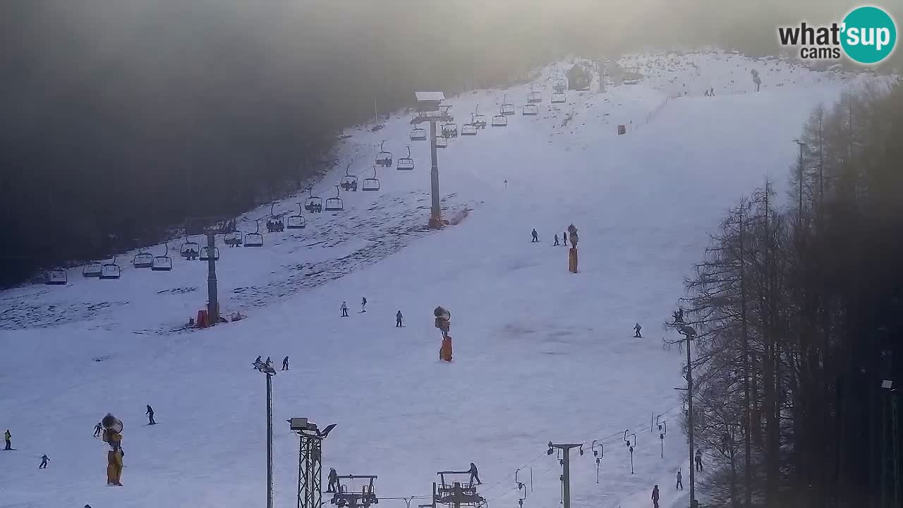 Webcam Kranjska Gora SKI – panoramica Piste centrali